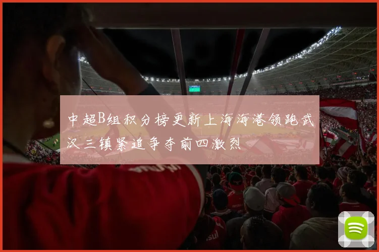 中超B组积分榜更新上海海港领跑武汉三镇紧追争夺前四激烈